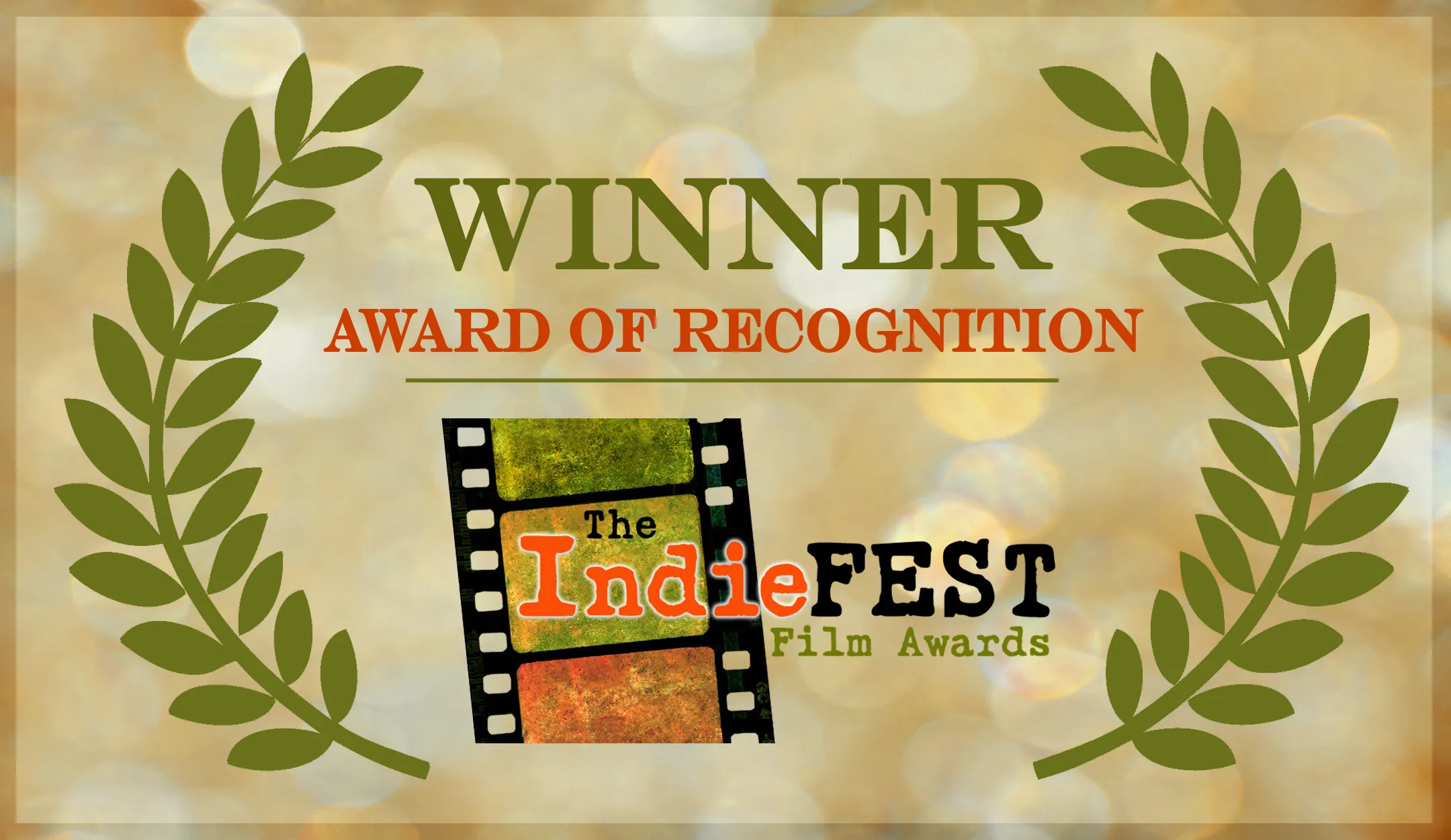 Award Of REcognition With Background IndieFEST